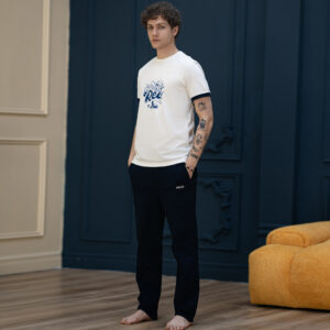 ست تیشرت آستین کوتاه و شلوار مردانه _کد:2186