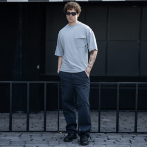 ست تیشرت لانگ وشلوار کتان بگ_کد:2203