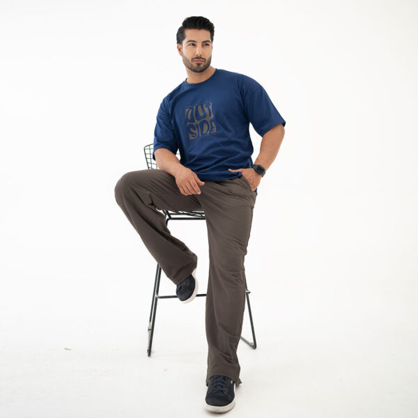 ست تیشرت لانگ وشلوارنیم بگ مردانه_کد:2219