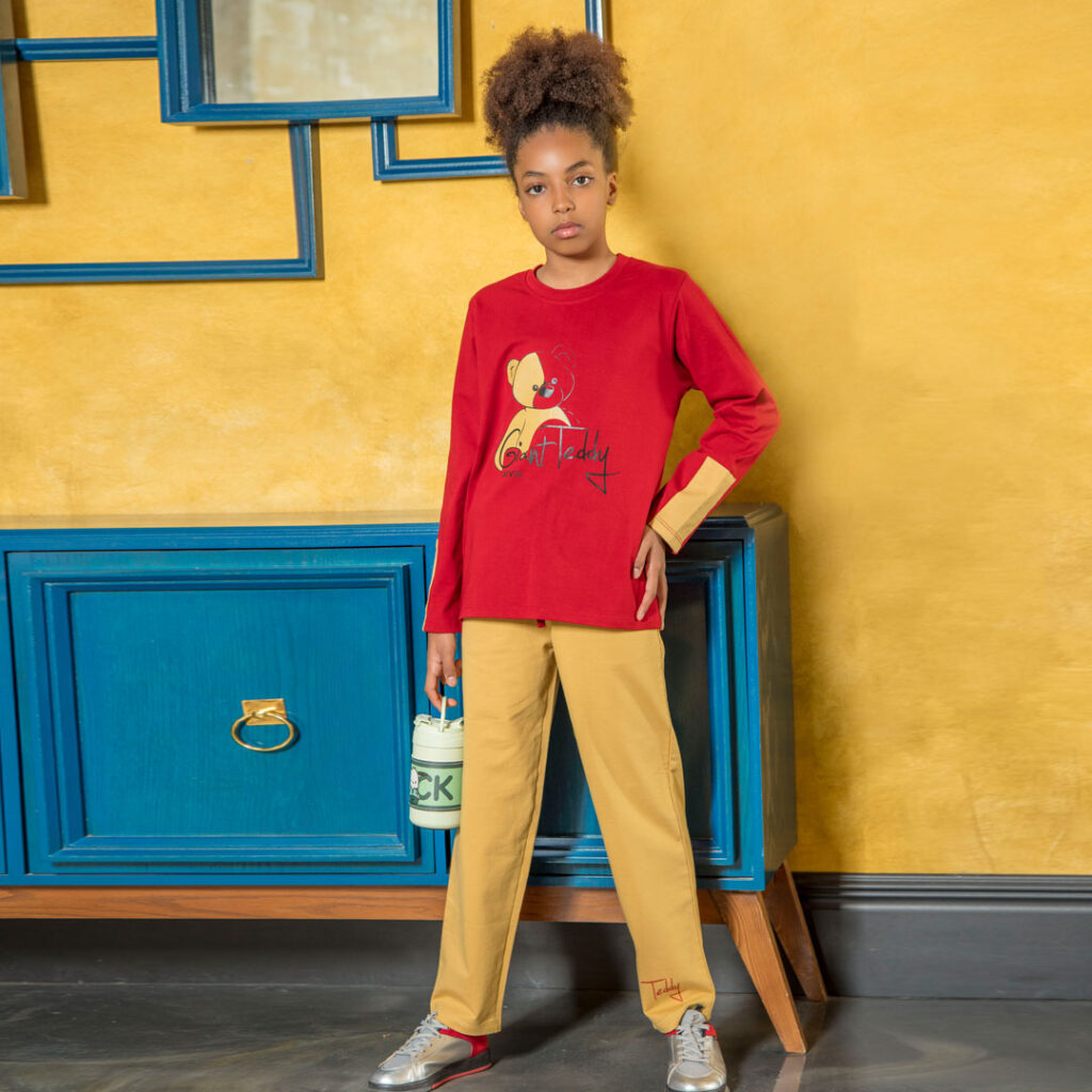 ست تیشرت آستین بلندوشلوار_کد :1010