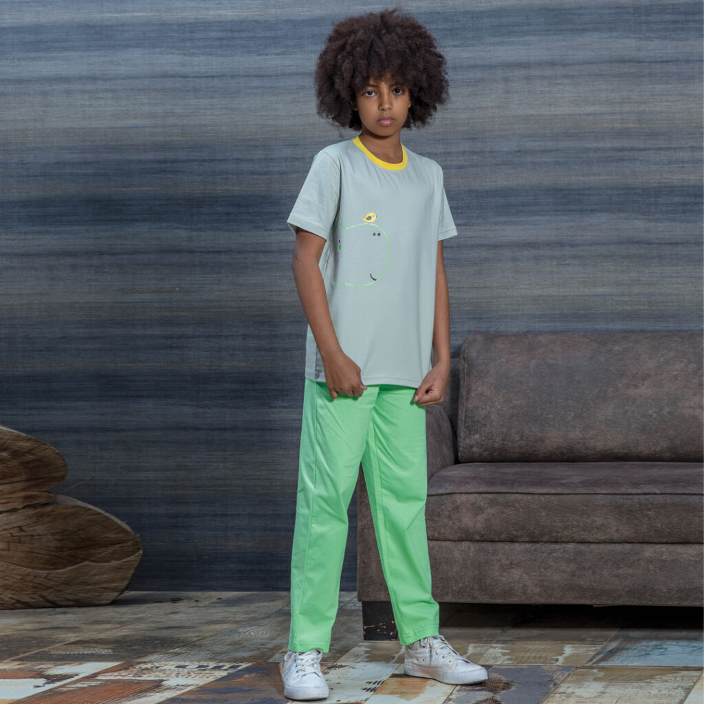 ست تیشرت آستین کوتاه و شلوار_ کد: 1020