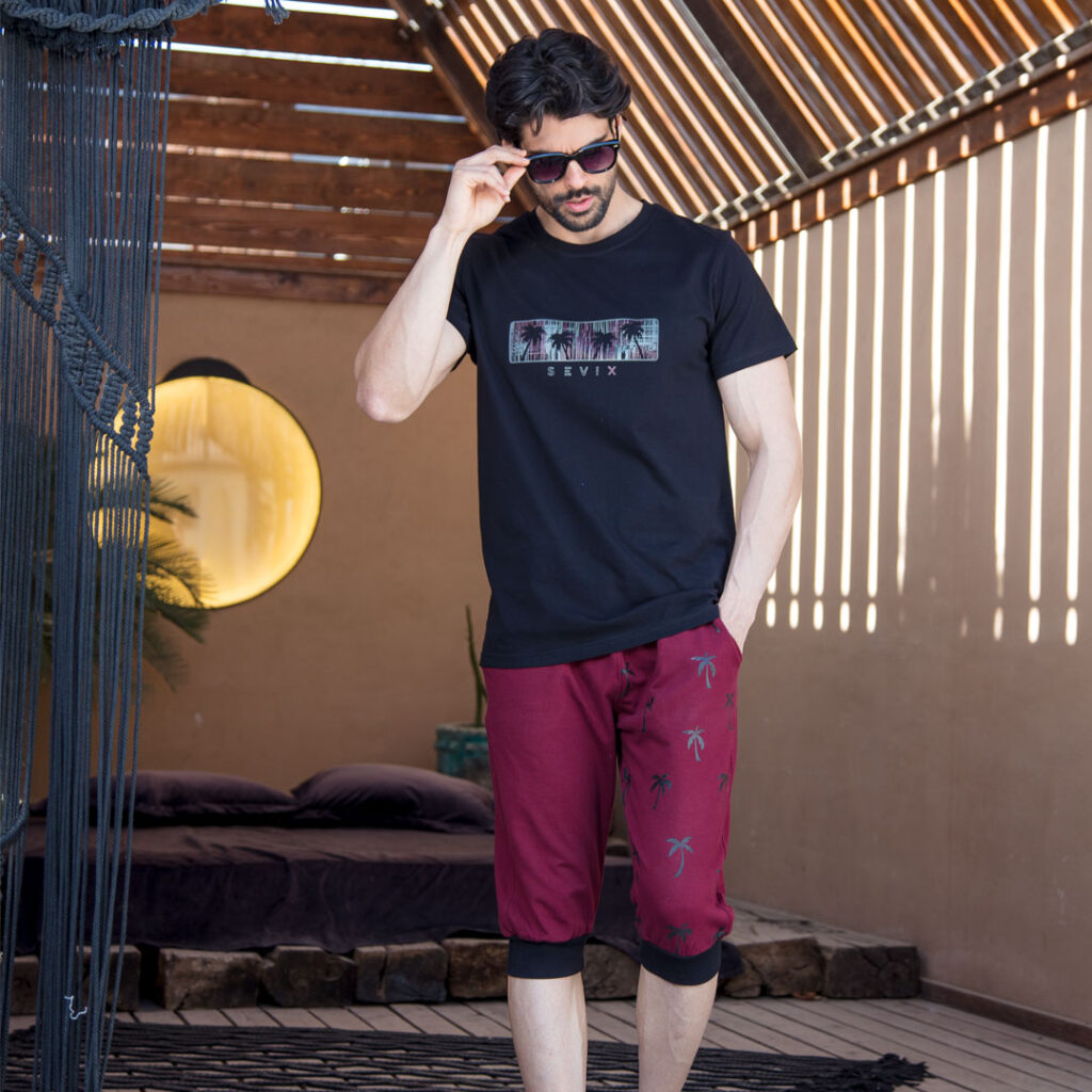 ست تیشرت و شلوارک مردانه -کد:3072