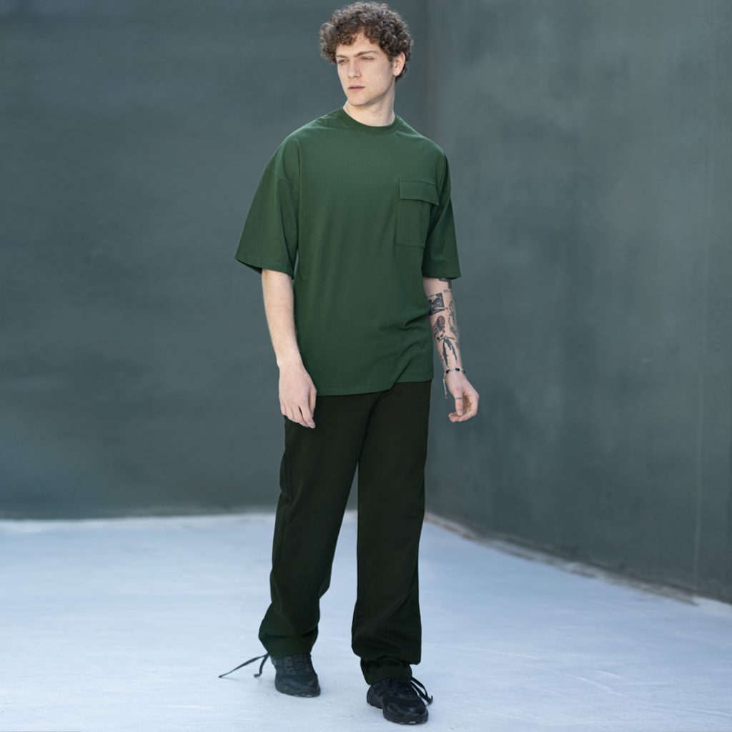 ست تیشرت لانگ وشلوار کتان بگ_کد:2201