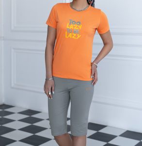 ست تیشرت و شلوارک زنانه_کد:8136