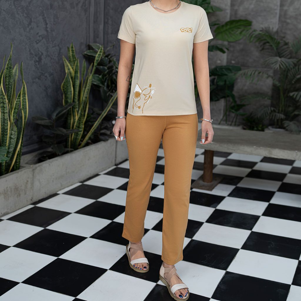 ست تیشرت و شلوار زنانه _کد:6305