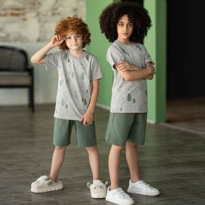 ست تیشرت آستین کوتاه و شورتک_کد:1068