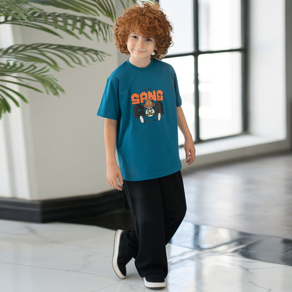 ست تیشرت آستین کوتاه وشلوار لانگ_کد:1059