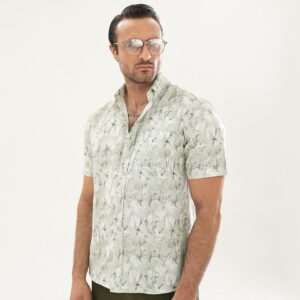 پیراهن اسلیم فیت تمام چاپ مردانه