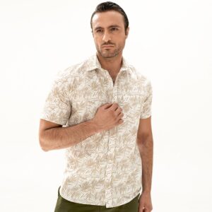 پیراهن اسلیم فیت تمام چاپ مردانه