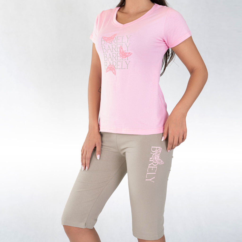 ست تیشرت و شلوارک زنانه_کد:8150