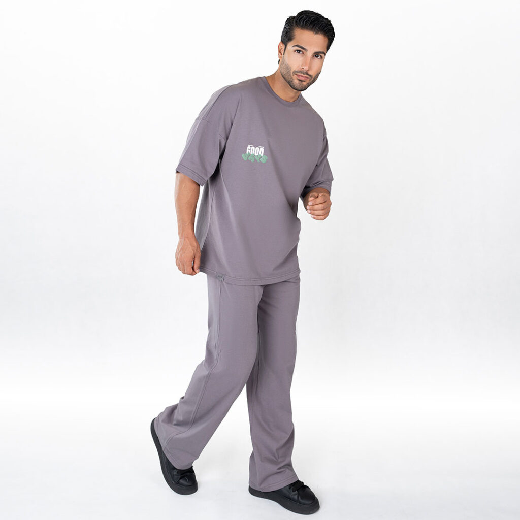 ست تیشرت لانگ و شلوار بگ مردانه_کد:2213