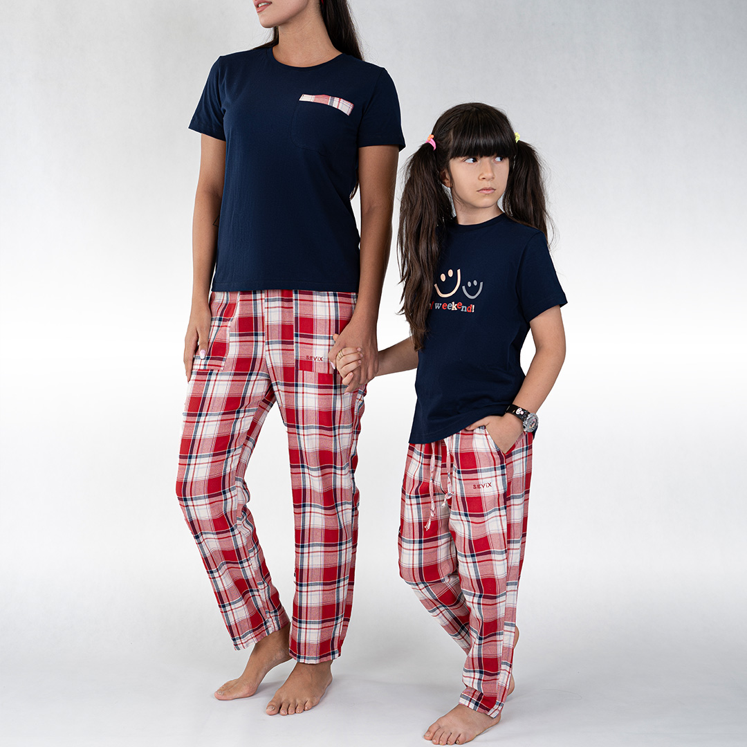 ست تیشرت و شلوار زنانه _کد:6340