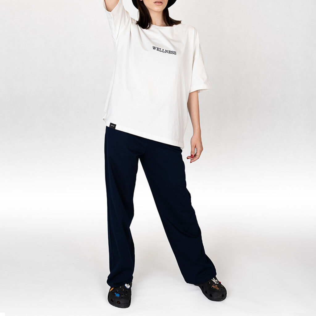 ست تیشرت لانگ و شلوار بگ زنانه_کد:6353