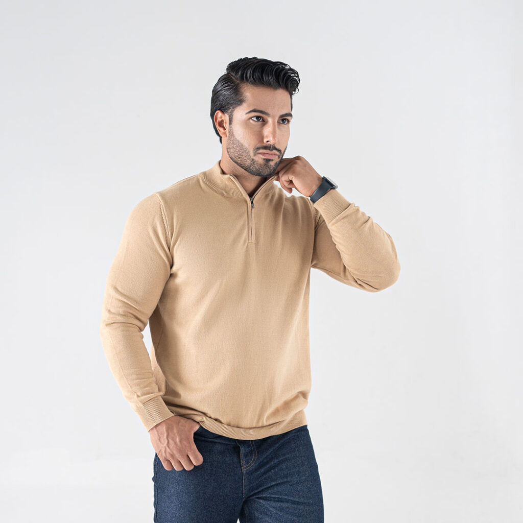 پلیور نیم زیپ مردانه