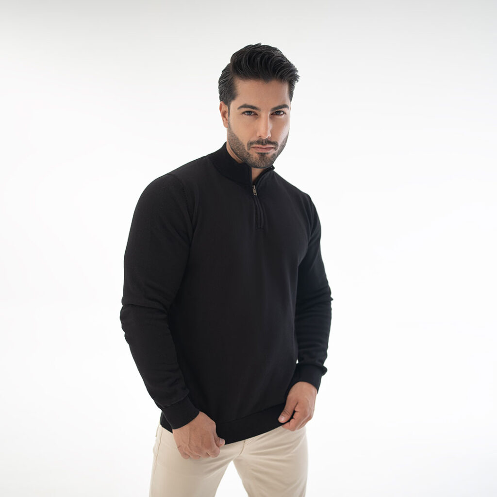 پلیور نیم زیپ مردانه