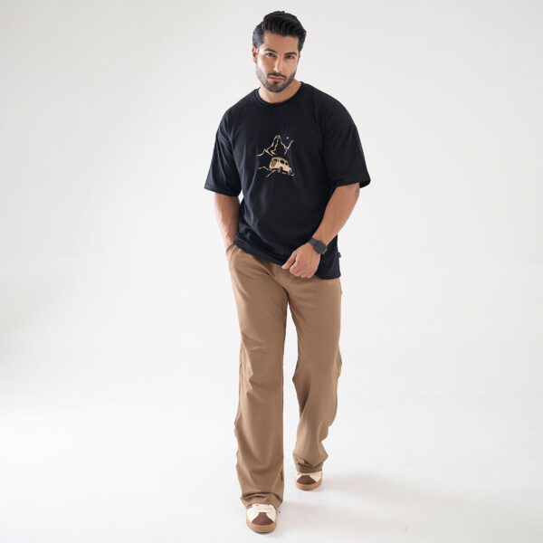 ست تیشرت لانگ وشلوارنیم بگ مردانه_کد:2220