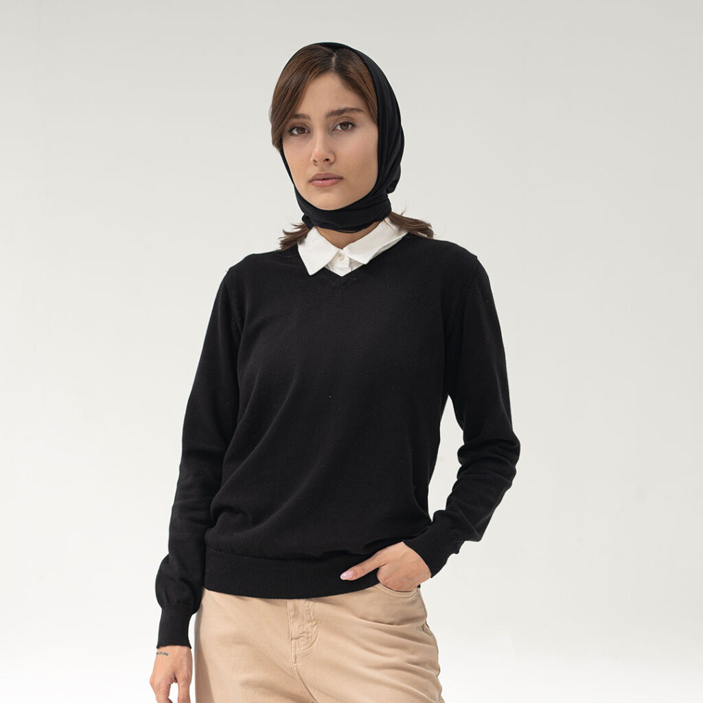 پلیور یقه هفت زنانه