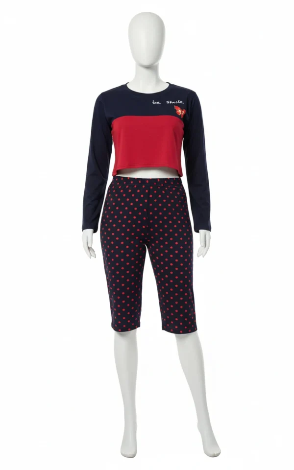 ست کراپ و شلوارک زنانه