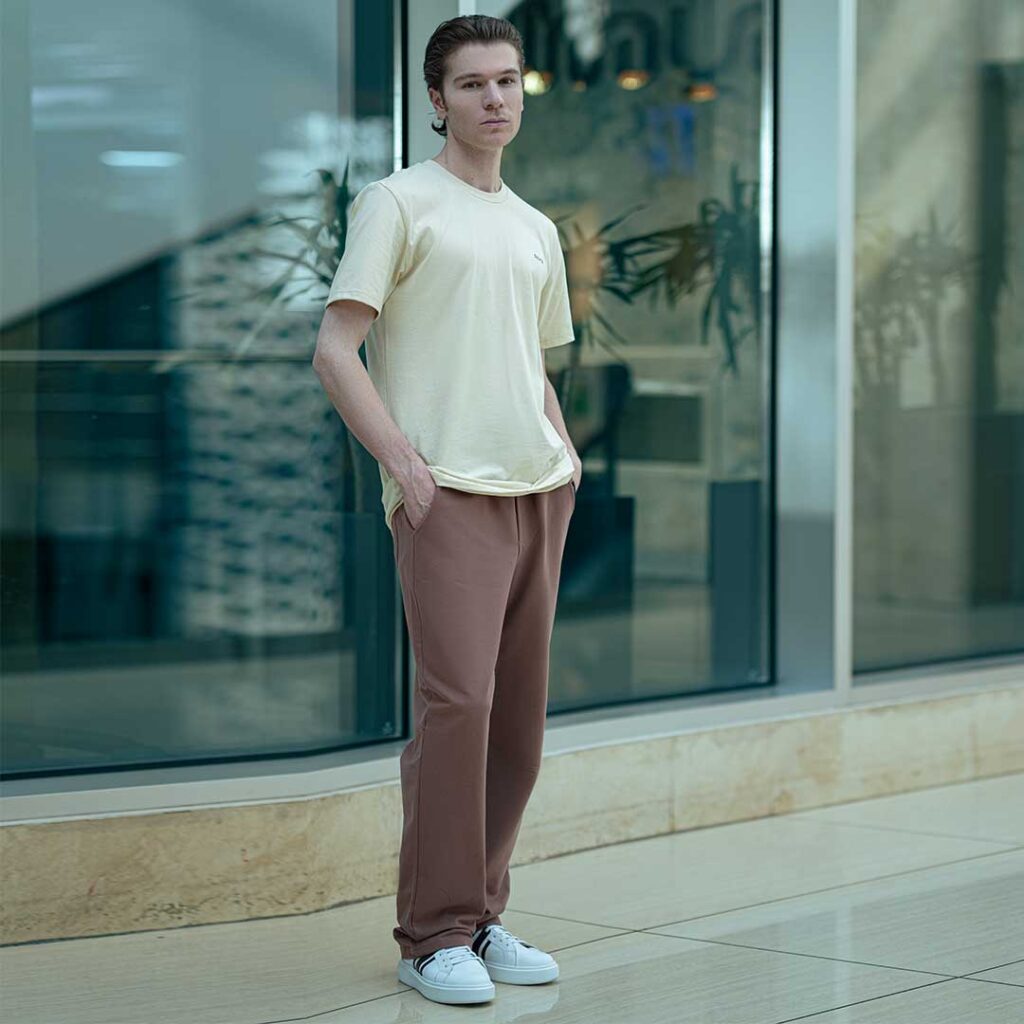 ست تیشرت وشلوار راسته مردانه_کد:2230