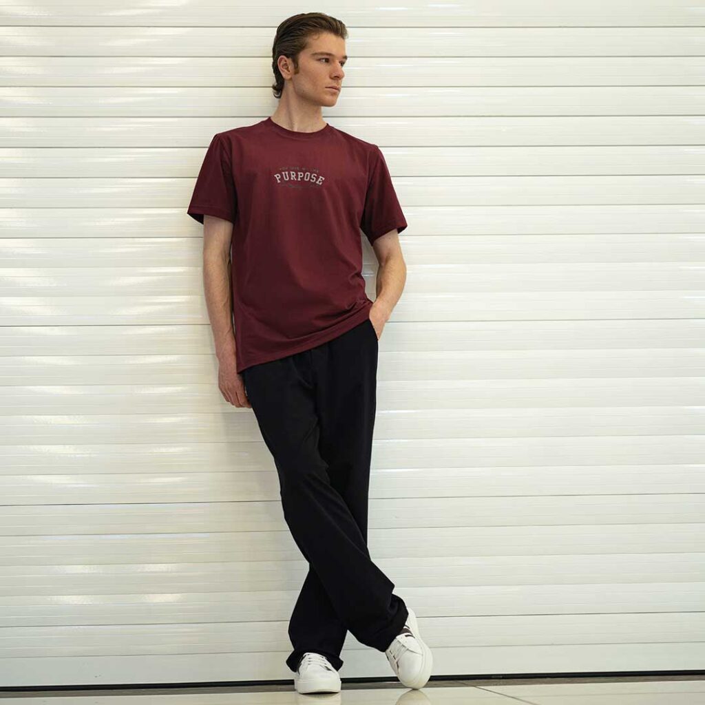 ست تیشرت وشلوار راسته مردانه_کد:2228