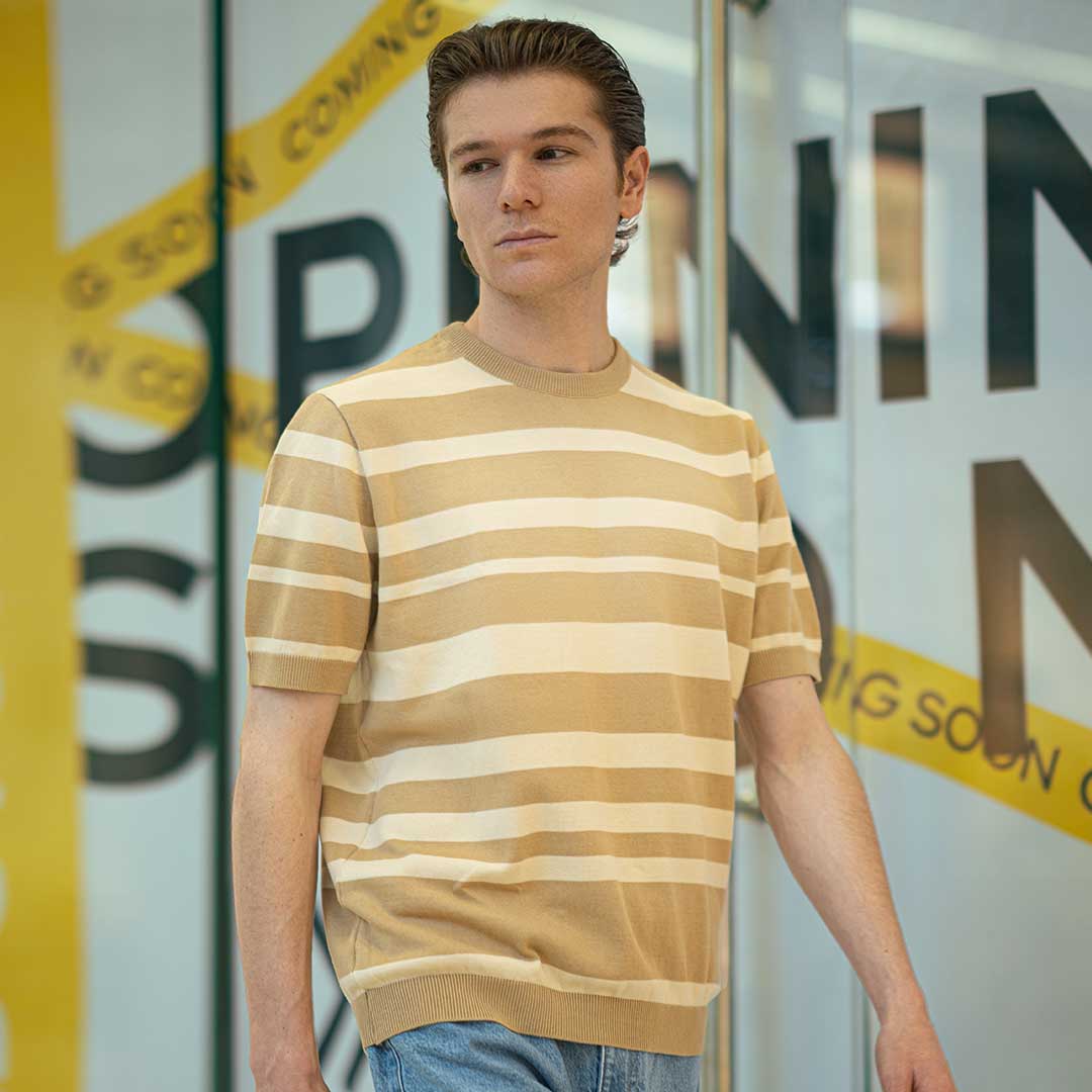 تیشرت بافت رینگر مردانه_کد:501