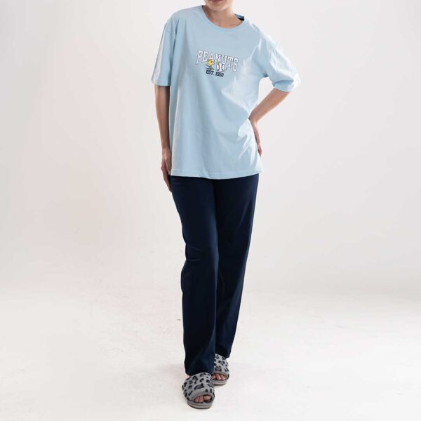 ست تیشرت لانگ و شلوار زنانه _کد:6366