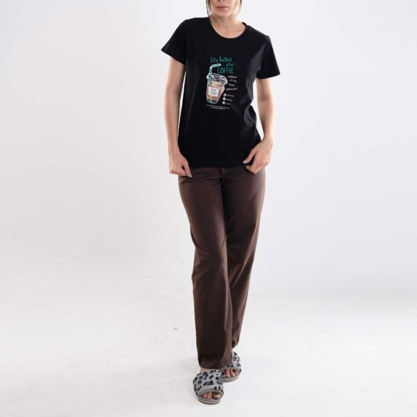 ست تیشرت و شلوار زنانه _کد:6347