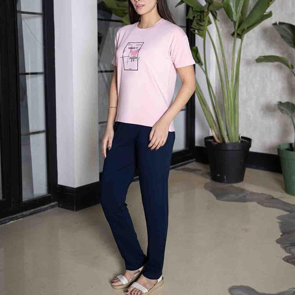 ست تیشرت و شلوار زنانه_کد:6282