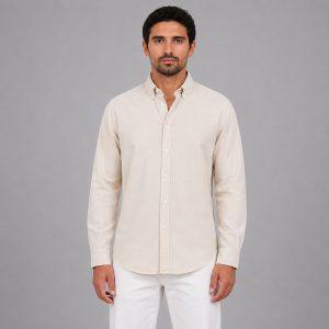 پیراهن مردانه کرم سویکس